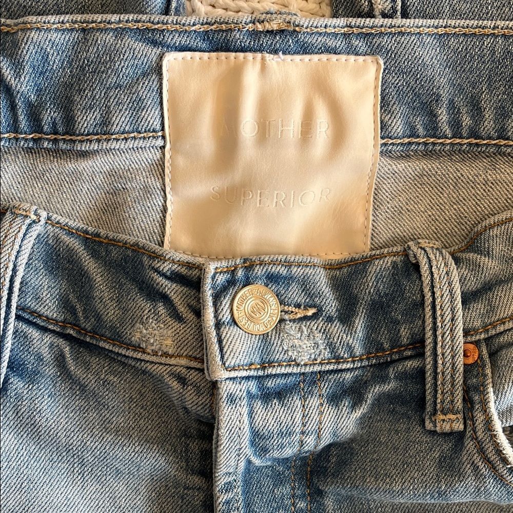 MOTHER Superior Denim The Tomcat “The Confession” Distressed Jeans Sz 31 - Picture 4 of 15